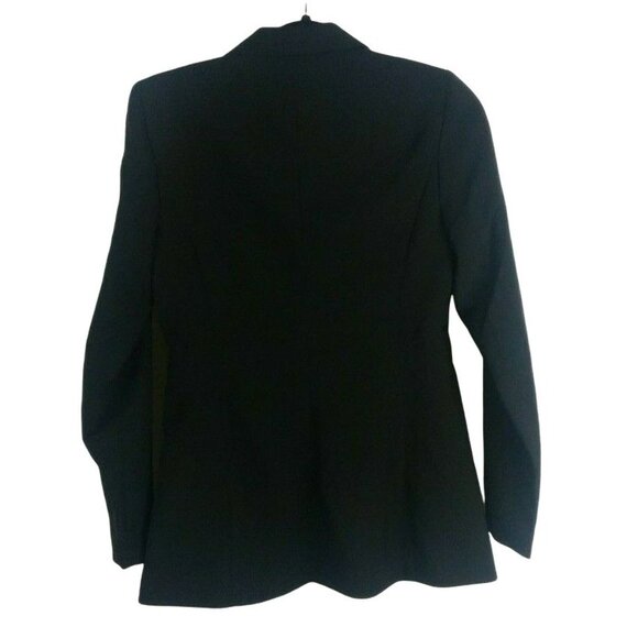 Savile Row London Black Blazer Womens Size Small Soft Polyester Jacket - Picture 7 of 9